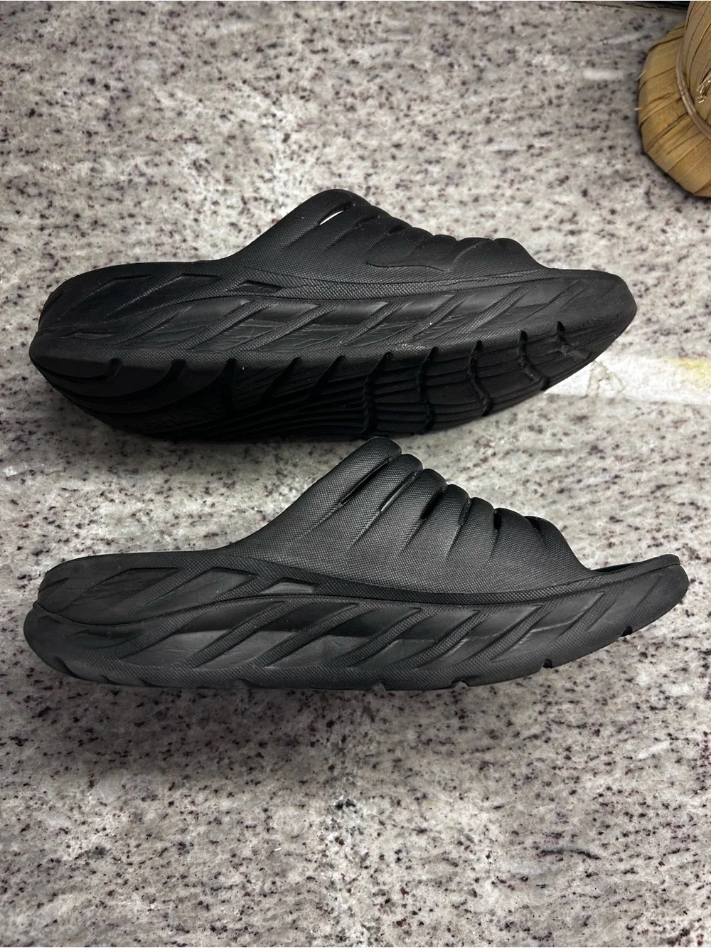 Hoka One One Black Women's Slip-On Slide Sandals